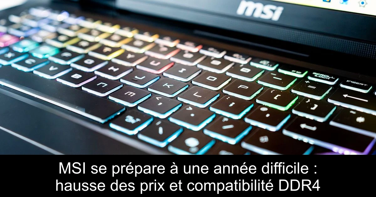 MSI se prépare à une année difficile : hausse des prix et compatibilité DDR4