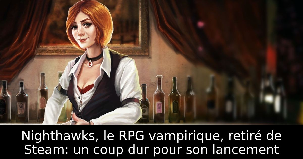 Nighthawks, le RPG vampirique, retiré de Steam: un coup dur pour son lancement