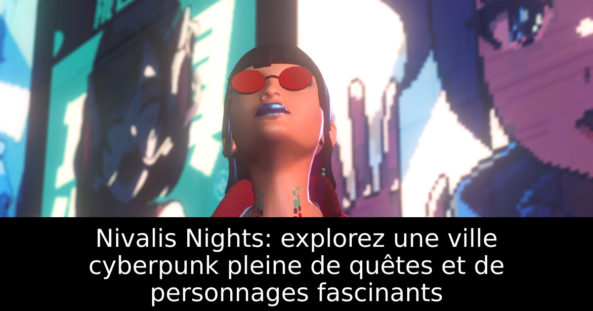 Nivalis Nights: explorez une ville cyberpunk pleine de quêtes et de personnages fascinants