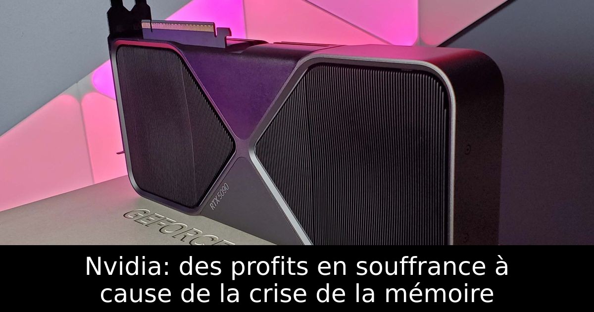 Nvidia: des profits en souffrance à cause de la crise de la mémoire