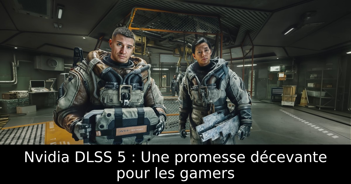 Nvidia DLSS 5 : Une promesse décevante pour les gamers