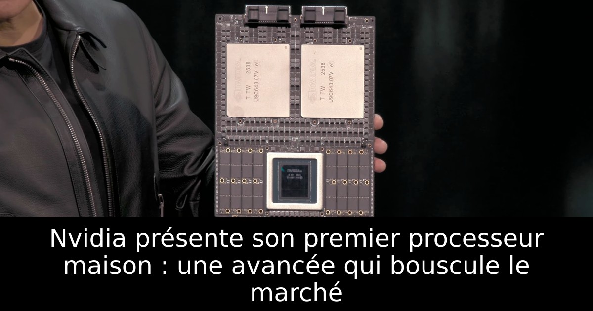 Nvidia présente son premier processeur maison : une avancée qui bouscule le marché