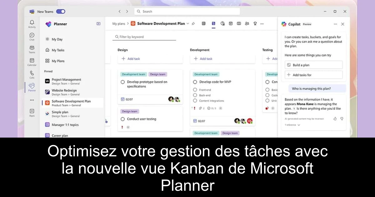 Optimisez votre gestion des tâches avec la nouvelle vue Kanban de Microsoft Planner