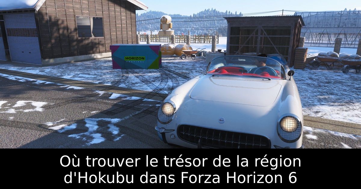 Où trouver le trésor de la région d'Hokubu dans Forza Horizon 6