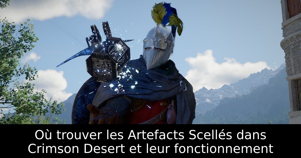Où trouver les Artefacts Scellés dans Crimson Desert et leur fonctionnement
