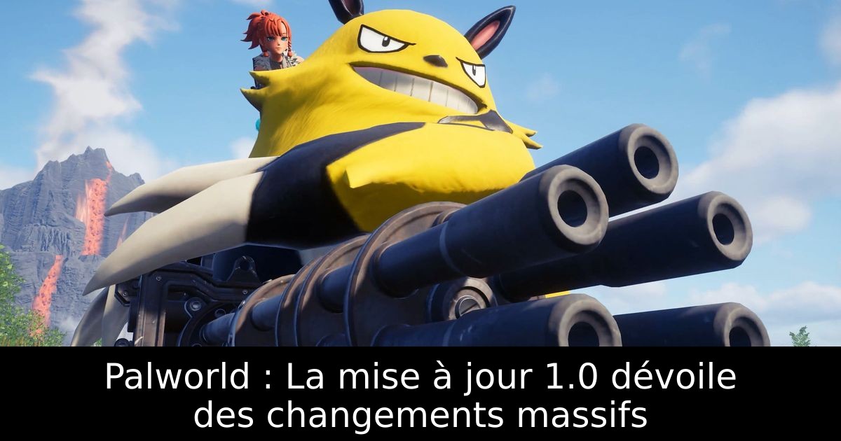 Palworld : La mise à jour 1.0 dévoile des changements massifs