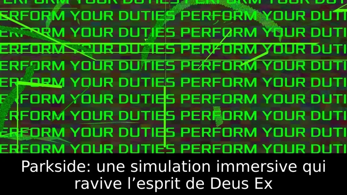 Parkside: une simulation immersive qui ravive l’esprit de Deus Ex