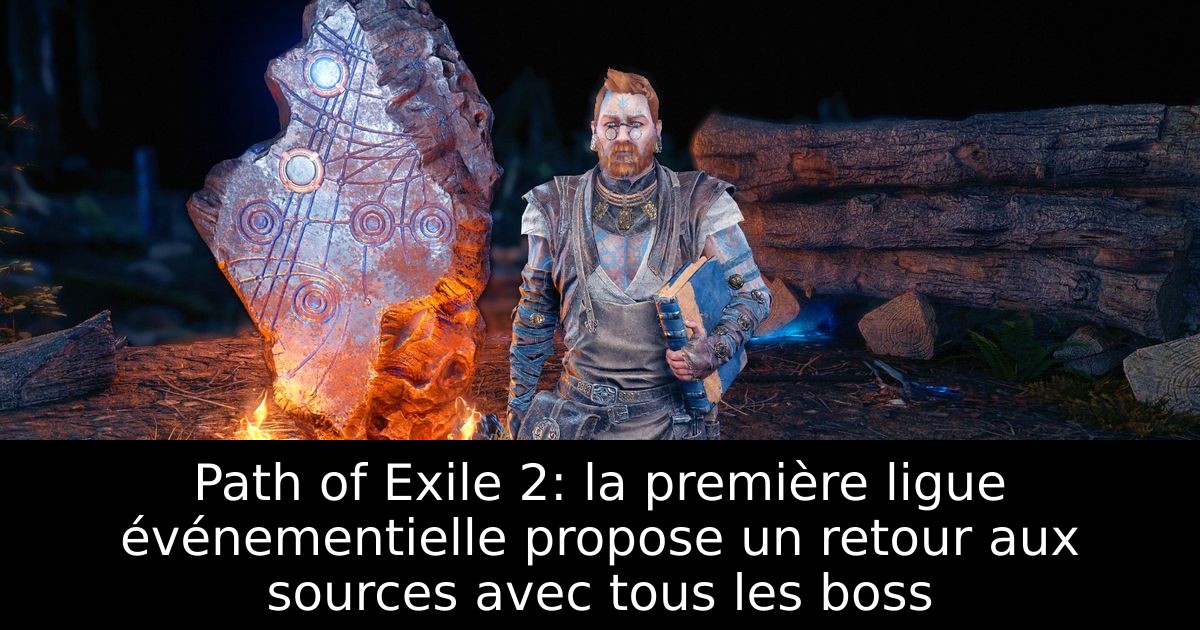 Path of Exile 2: la première ligue événementielle propose un retour aux sources avec tous les boss