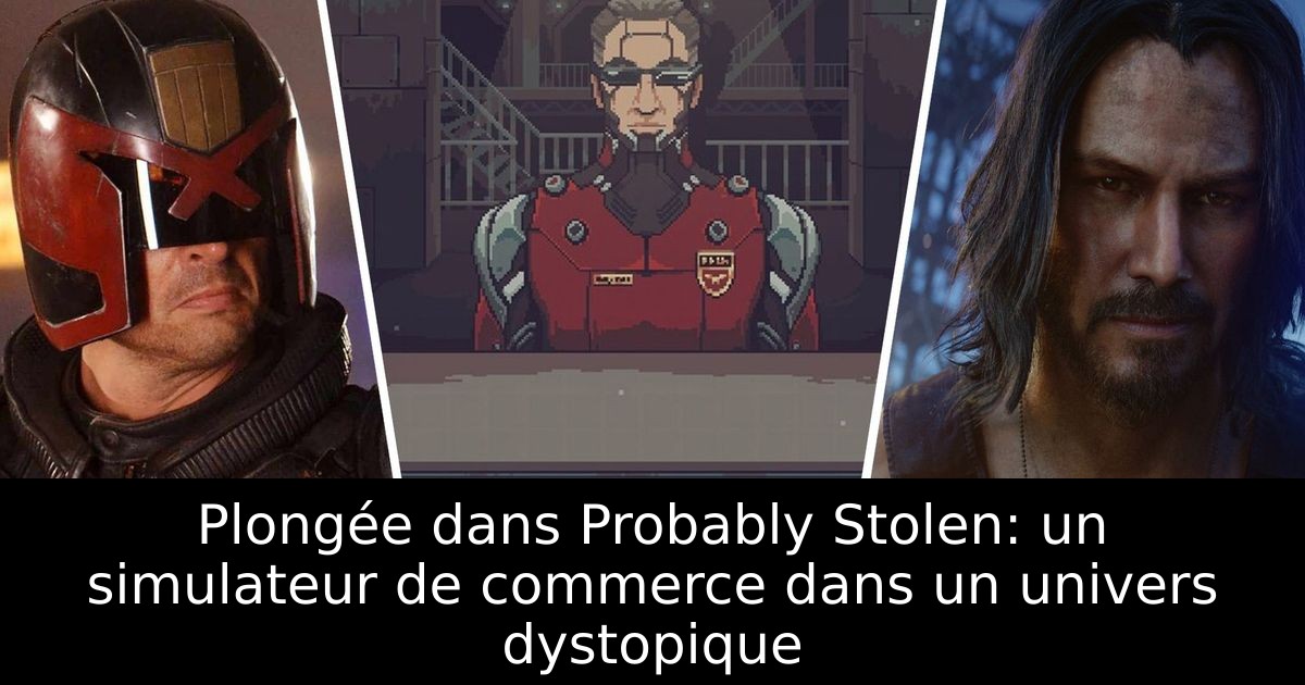 Plongée dans Probably Stolen: un simulateur de commerce dans un univers dystopique