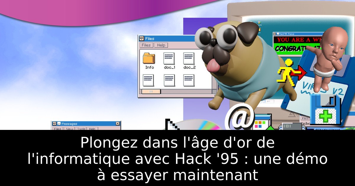 Plongez dans l'âge d'or de l'informatique avec Hack '95 : une démo à essayer maintenant