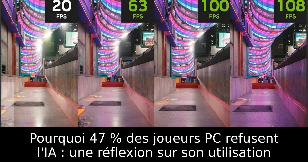 Pourquoi 47 % des joueurs PC refusent l'IA : une réflexion sur son utilisation