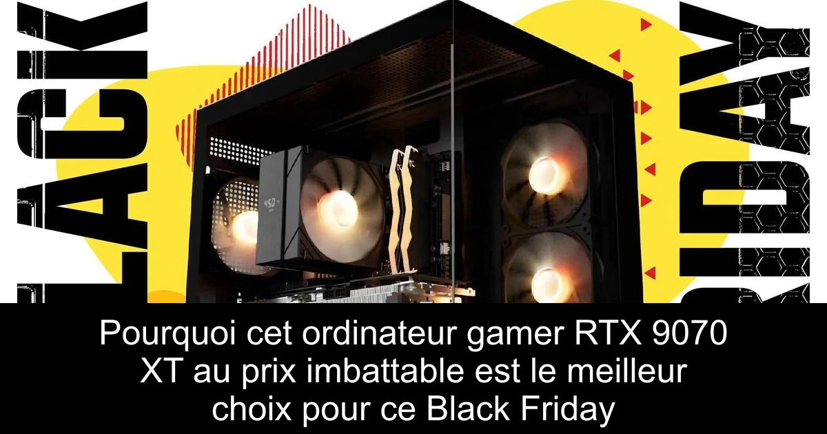 Pourquoi cet ordinateur gamer RTX 9070 XT au prix imbattable est le meilleur choix pour ce Black Friday