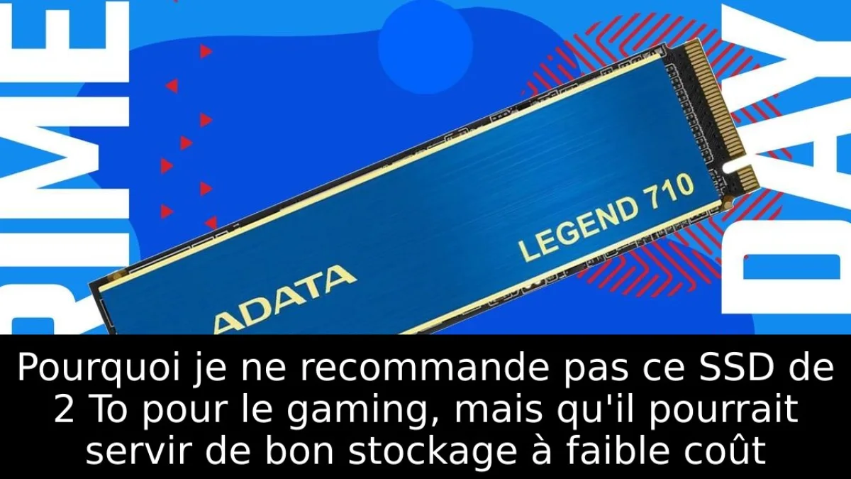 Pourquoi je ne recommande pas ce SSD de 2 To pour le gaming, mais qu'il pourrait servir de bon stockage à faible coût