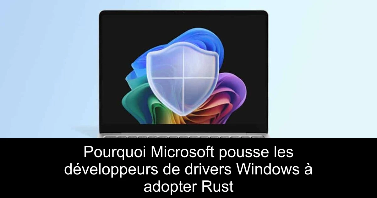 Pourquoi Microsoft pousse les développeurs de drivers Windows à adopter Rust