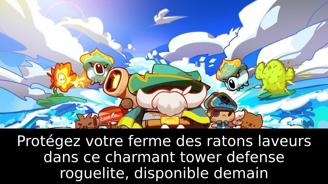 Protégez votre ferme des ratons laveurs dans ce charmant tower defense roguelite, disponible demain