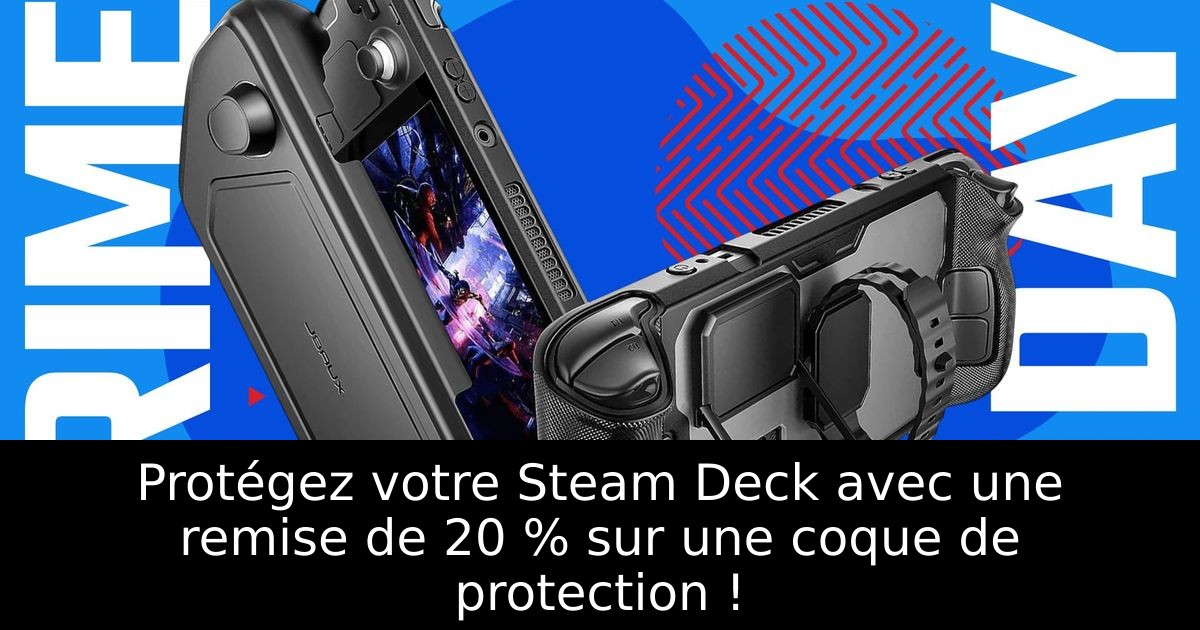 Protégez votre Steam Deck avec une remise de 20 % sur une coque de protection !