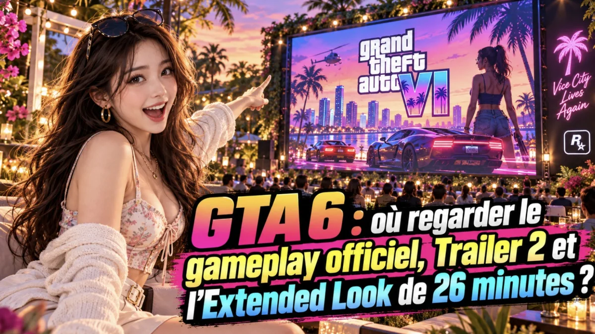 GTA 6 : où regarder le gameplay officiel, Trailer 2 et l’Extended Look de 26 minutes ?