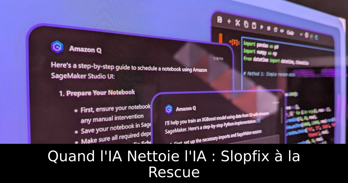 Quand l'IA Nettoie l'IA : Slopfix à la Rescue