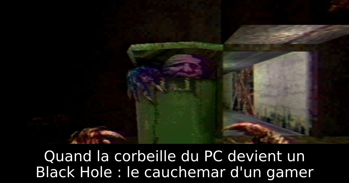 Quand la corbeille du PC devient un Black Hole : le cauchemar d'un gamer