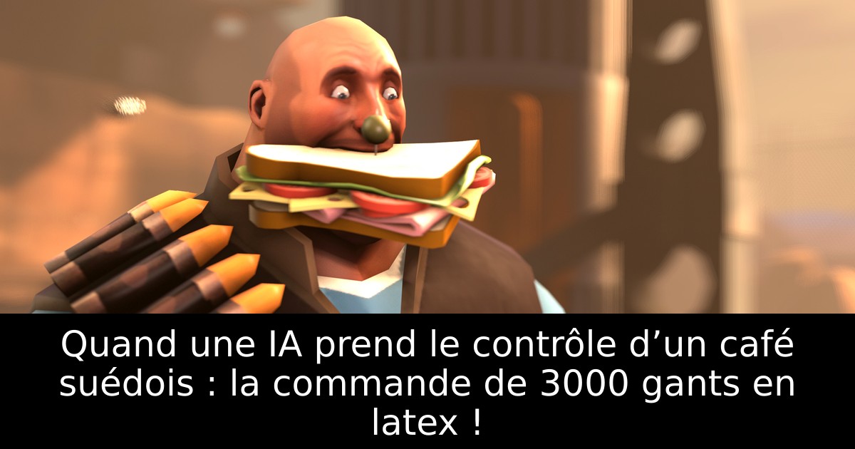 Quand une IA prend le contrôle d’un café suédois : la commande de 3000 gants en latex !