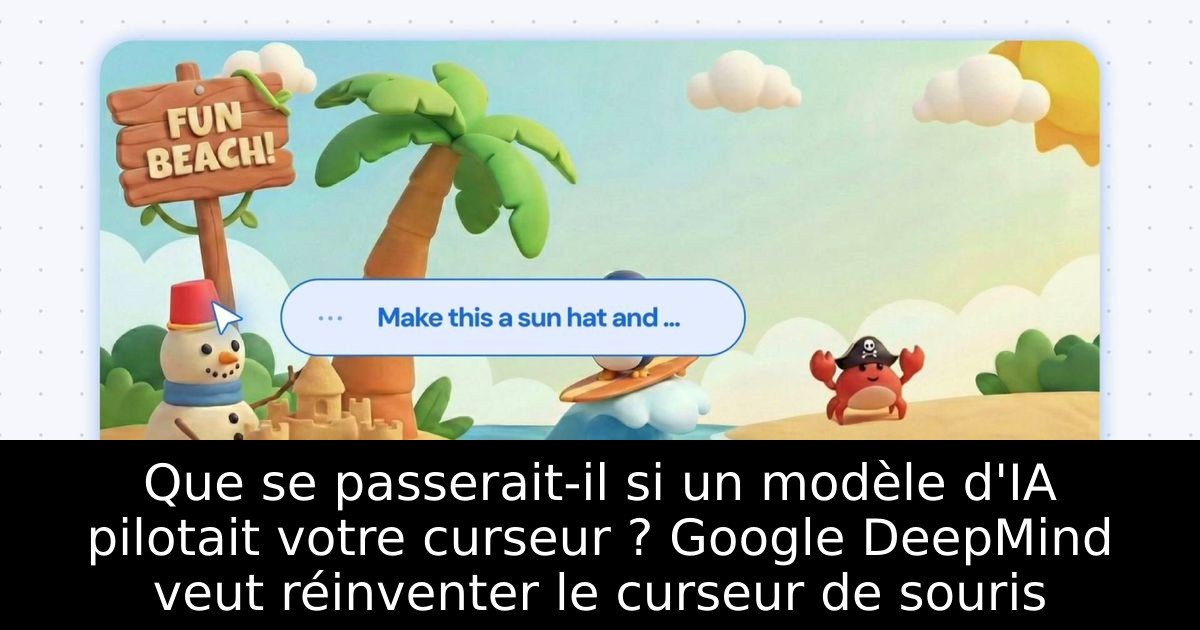 Que se passerait-il si un modèle d'IA pilotait votre curseur ? Google DeepMind veut réinventer le curseur de souris