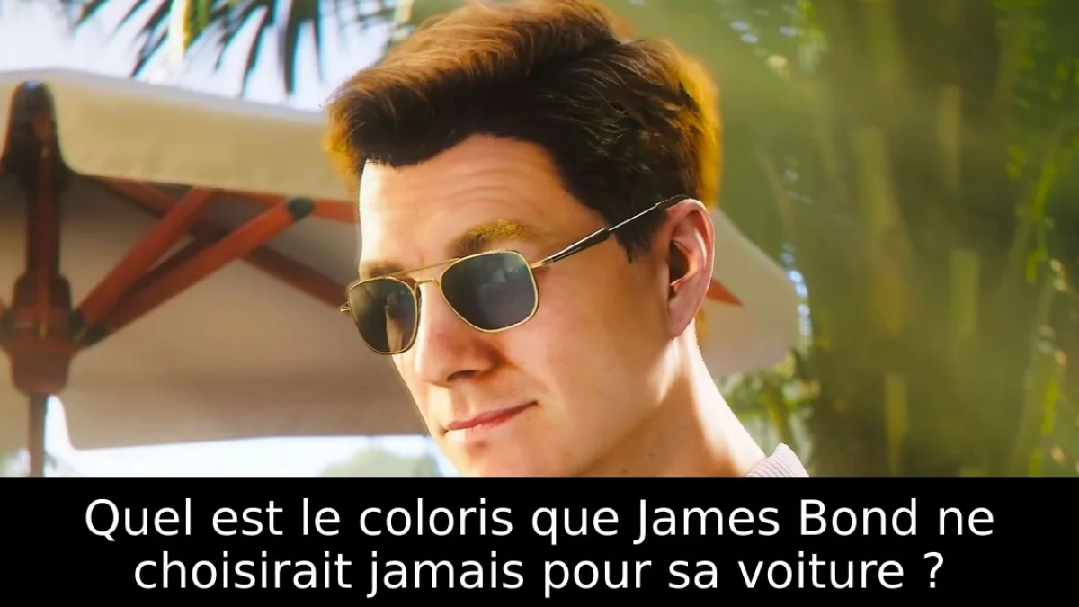 Quel est le coloris que James Bond ne choisirait jamais pour sa voiture ?