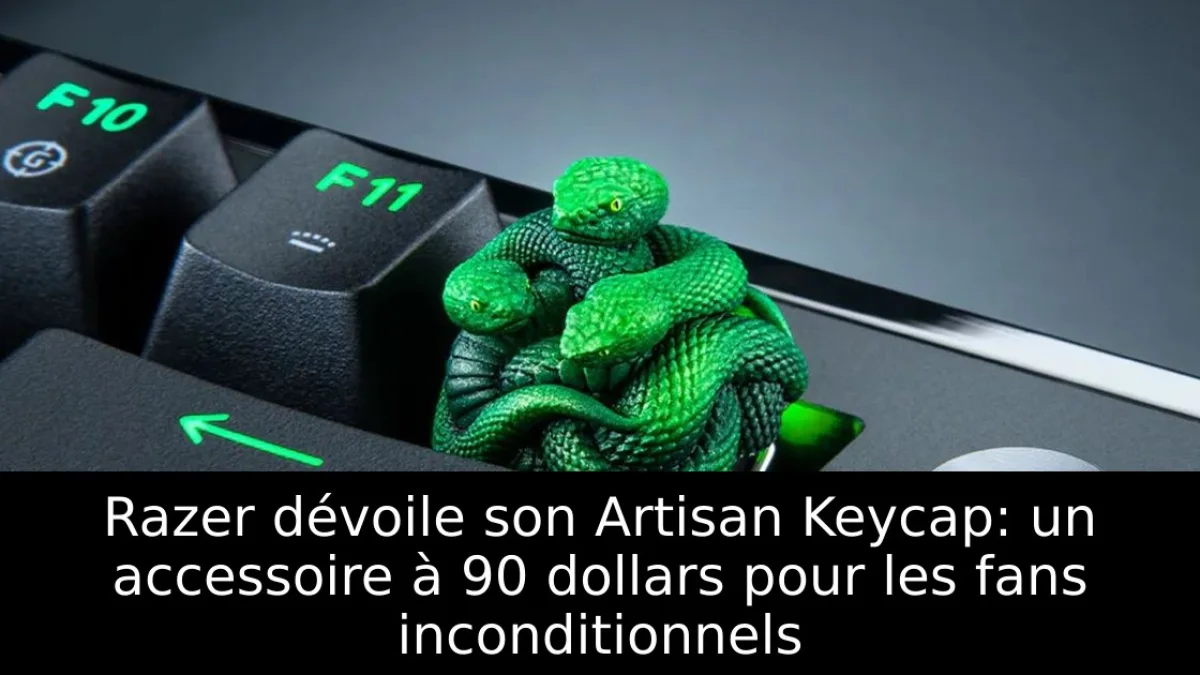 Razer dévoile son Artisan Keycap: un accessoire à 90 dollars pour les fans inconditionnels