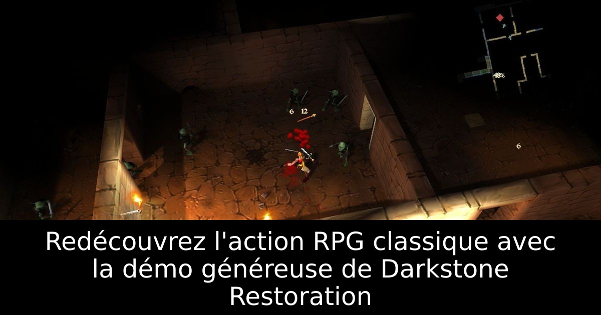 Redécouvrez l'action RPG classique avec la démo généreuse de Darkstone Restoration