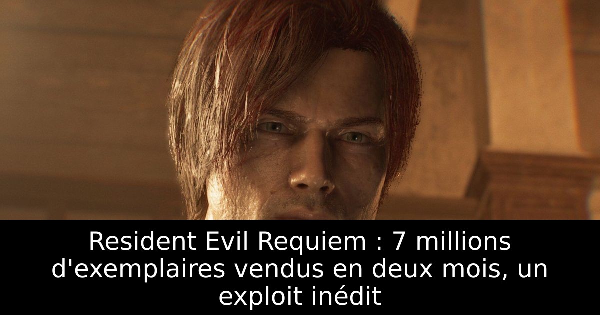 Resident Evil Requiem : 7 millions d'exemplaires vendus en deux mois, un exploit inédit