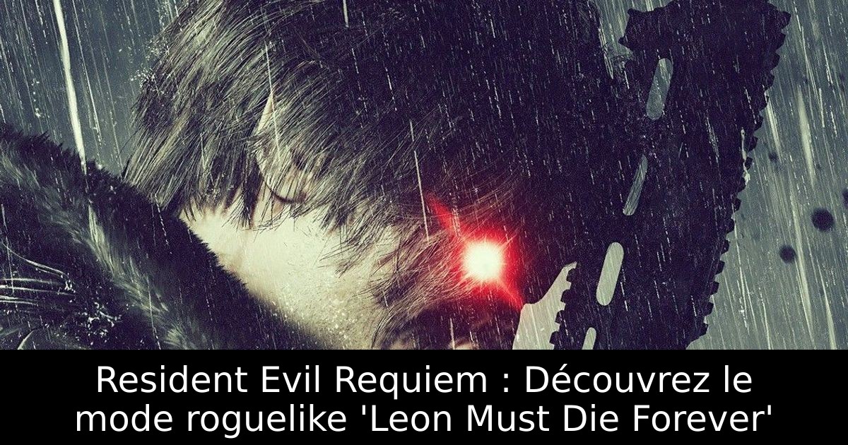 Resident Evil Requiem : Découvrez le mode roguelike 'Leon Must Die Forever'
