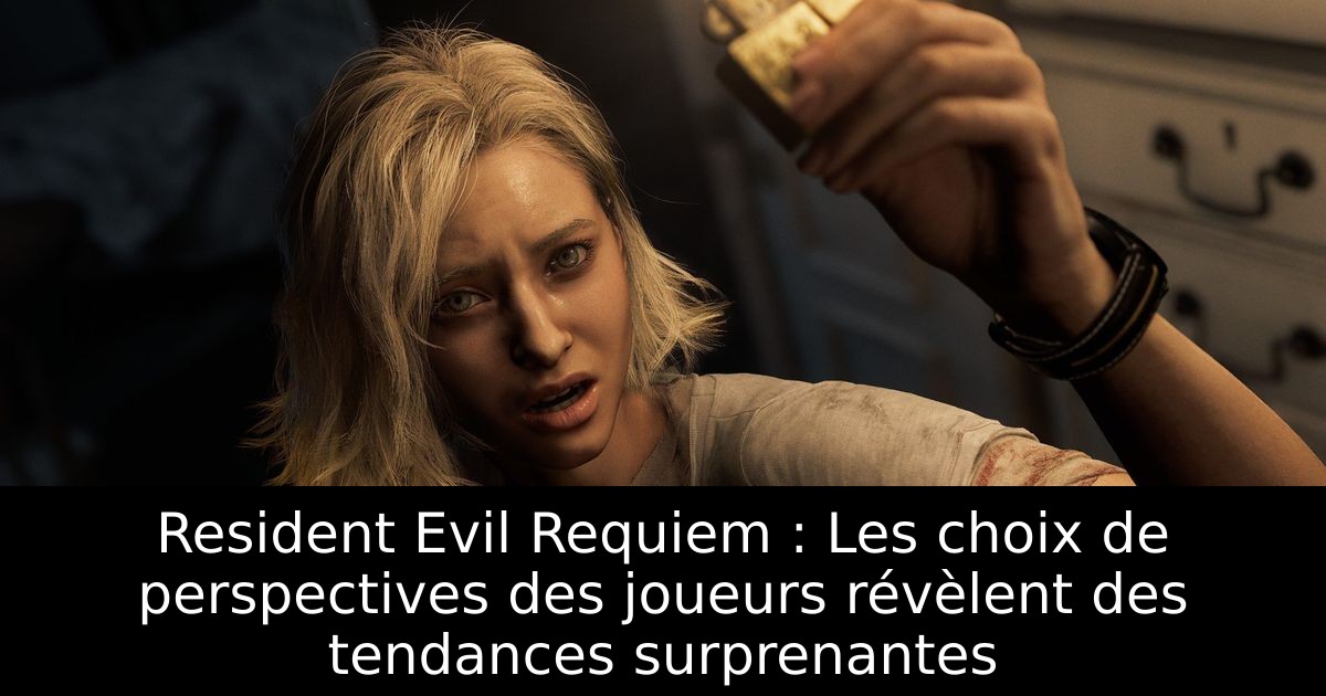Resident Evil Requiem : Les choix de perspectives des joueurs révèlent des tendances surprenantes