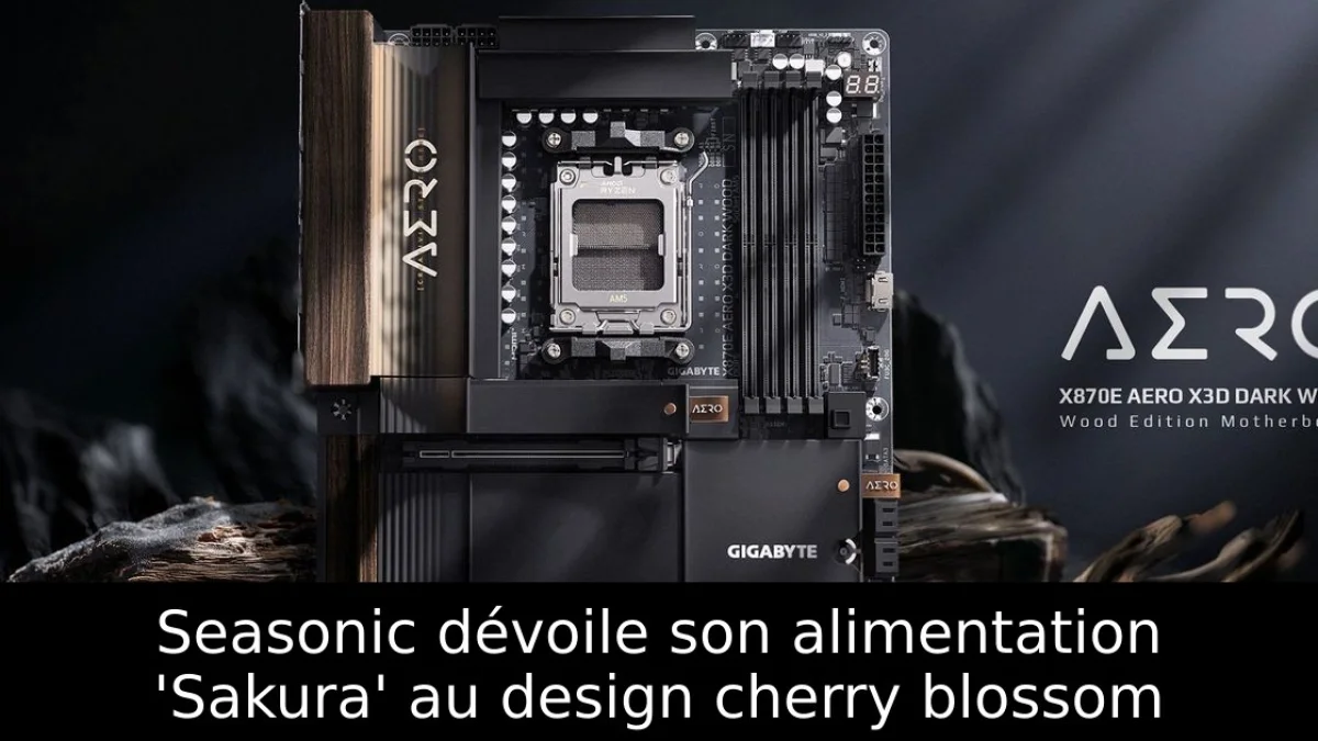 Seasonic dévoile son alimentation 'Sakura' au design cherry blossom