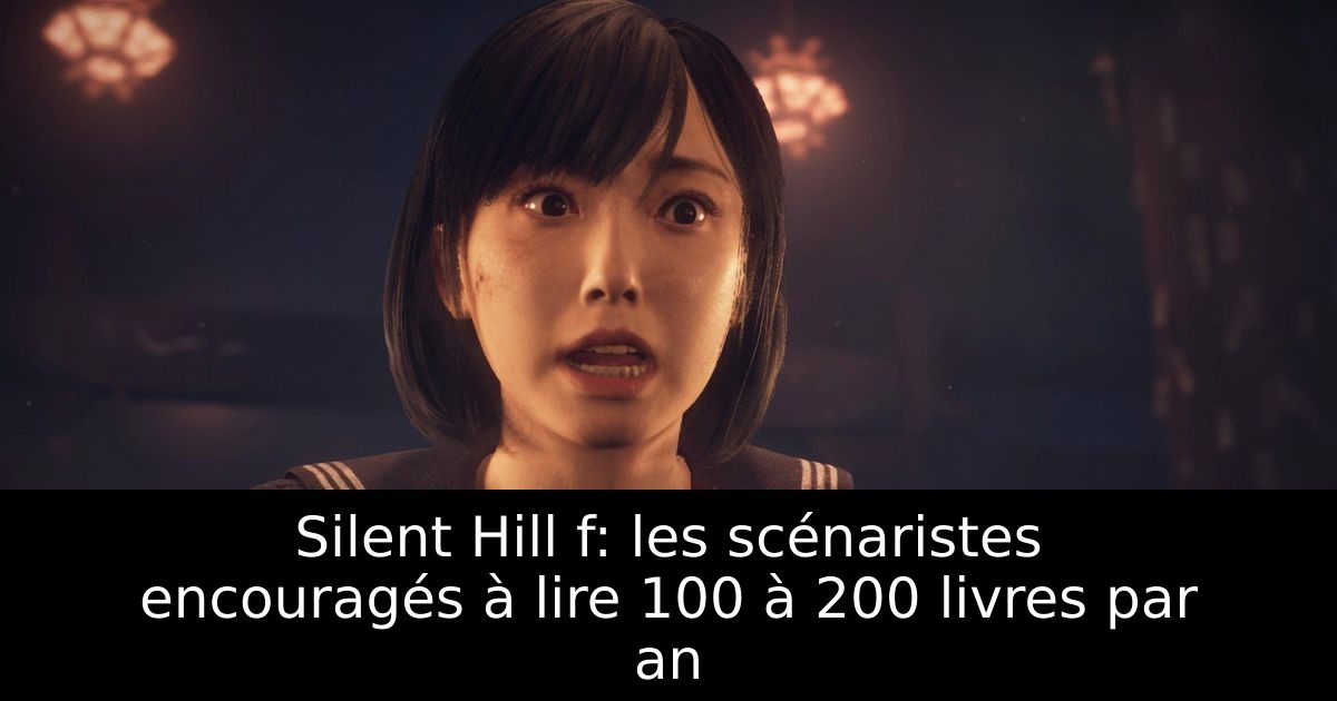 Silent Hill f: les scénaristes encouragés à lire 100 à 200 livres par an