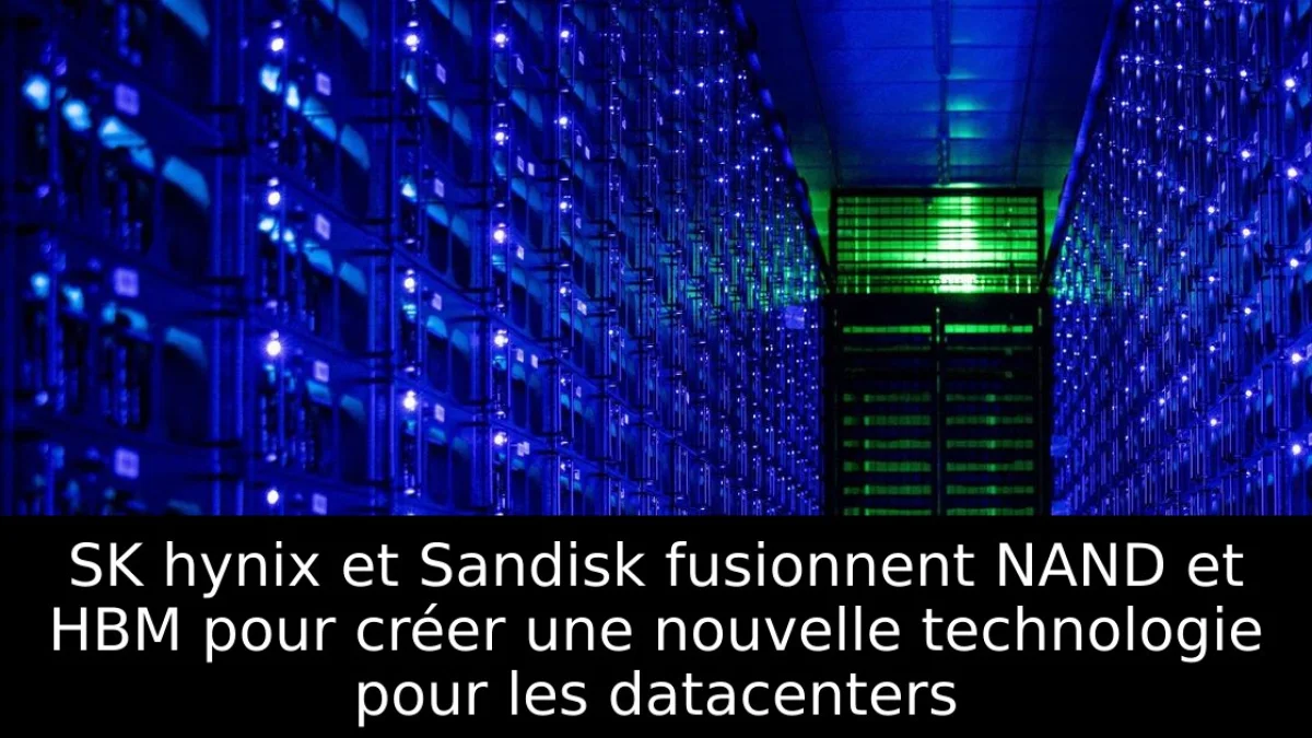 SK hynix et Sandisk fusionnent NAND et HBM pour créer une nouvelle technologie pour les datacenters