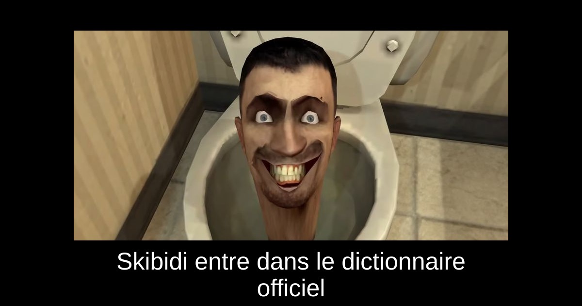 Skibidi entre dans le dictionnaire officiel