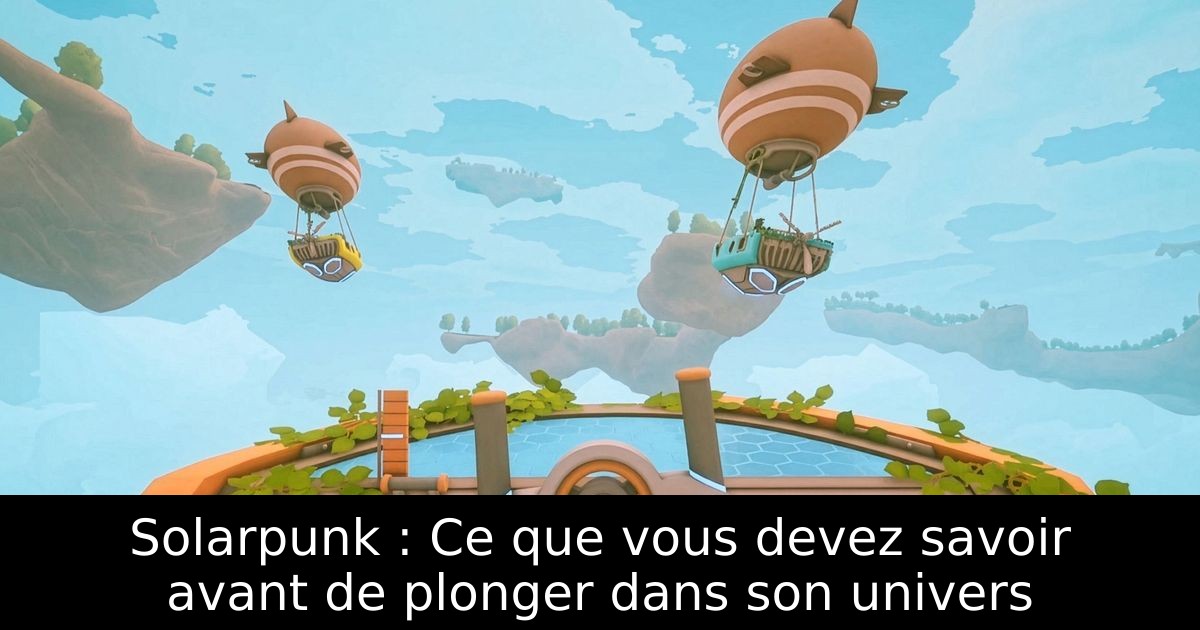 Solarpunk : Ce que vous devez savoir avant de plonger dans son univers