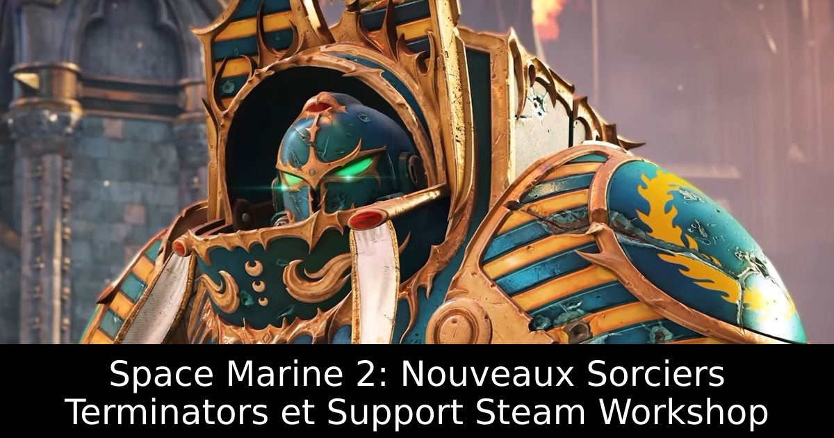 Space Marine 2: Nouveaux Sorciers Terminators et Support Steam Workshop