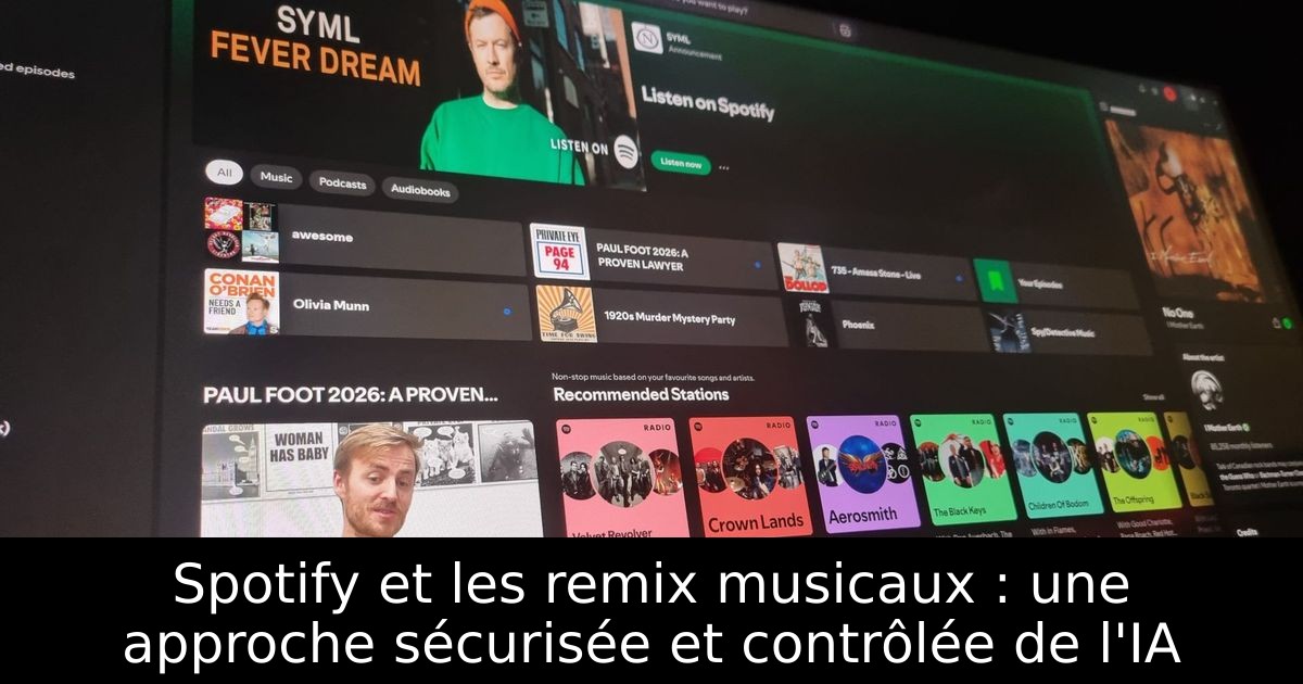 Spotify et les remix musicaux : une approche sécurisée et contrôlée de l'IA
