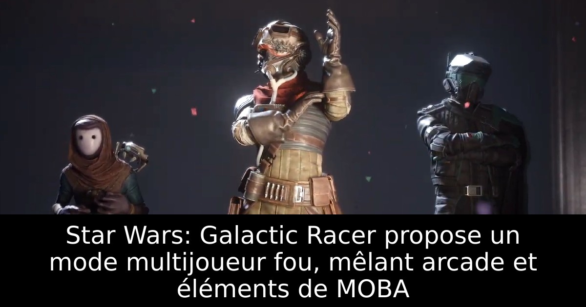 Star Wars: Galactic Racer propose un mode multijoueur fou, mêlant arcade et éléments de MOBA