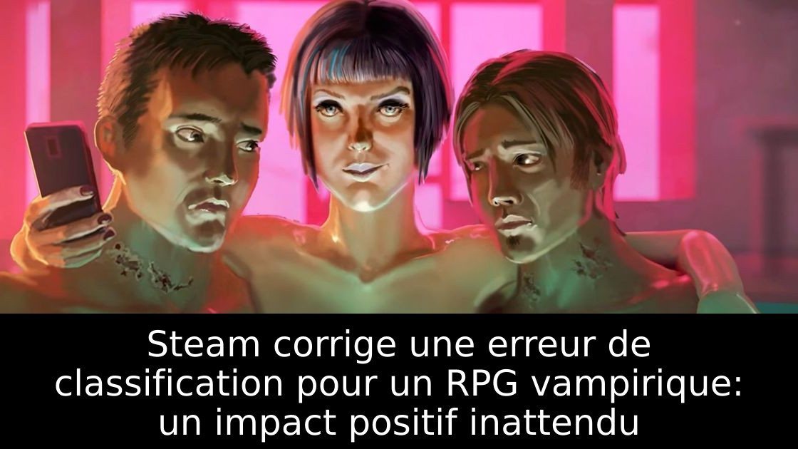Steam corrige une erreur de classification pour un RPG vampirique: un impact positif inattendu