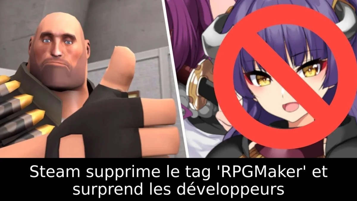 Steam supprime le tag 'RPGMaker' et surprend les développeurs