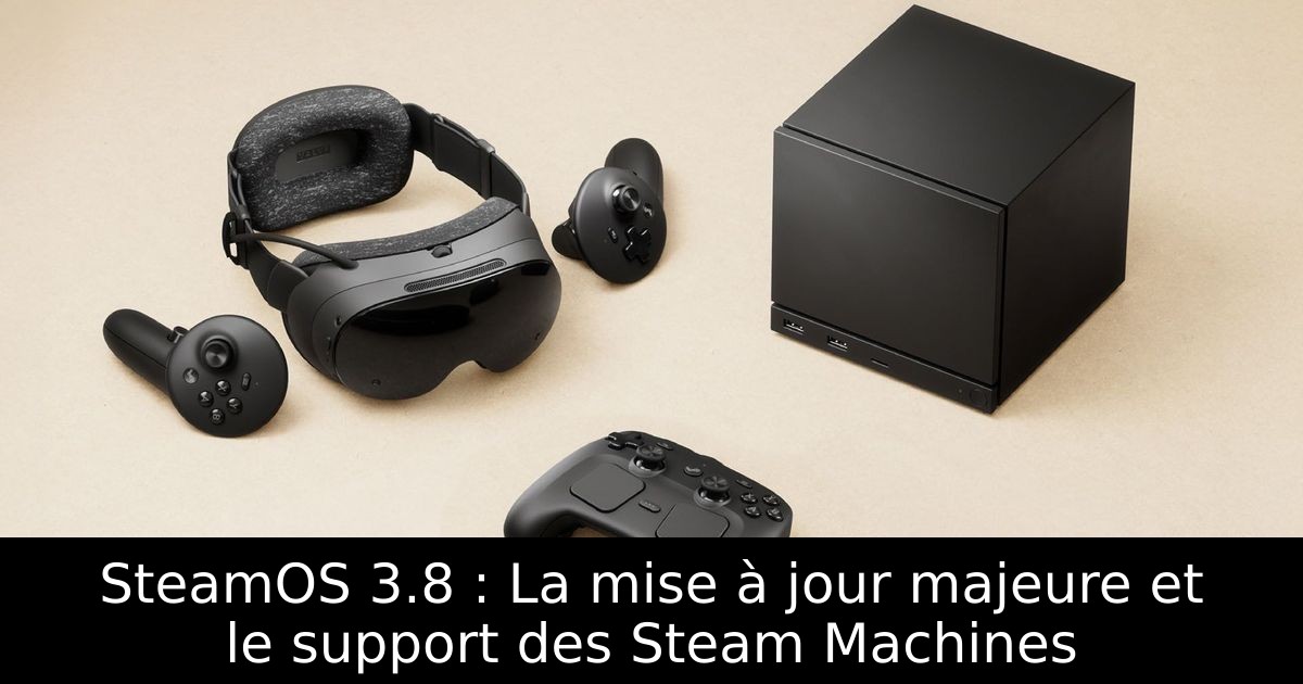 SteamOS 3.8 : La mise à jour majeure et le support des Steam Machines