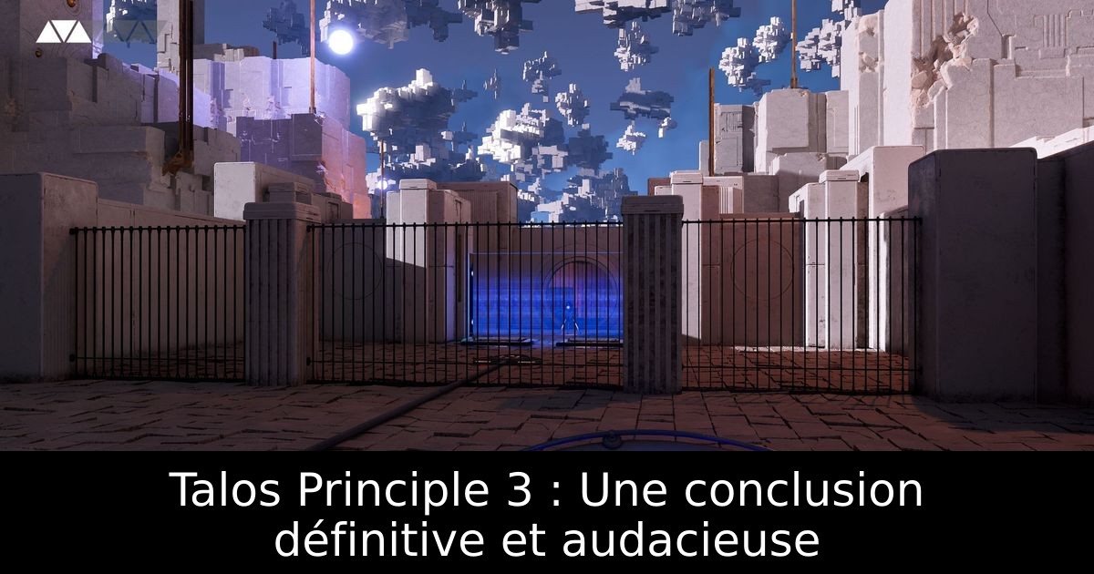 Talos Principle 3 : Une conclusion définitive et audacieuse