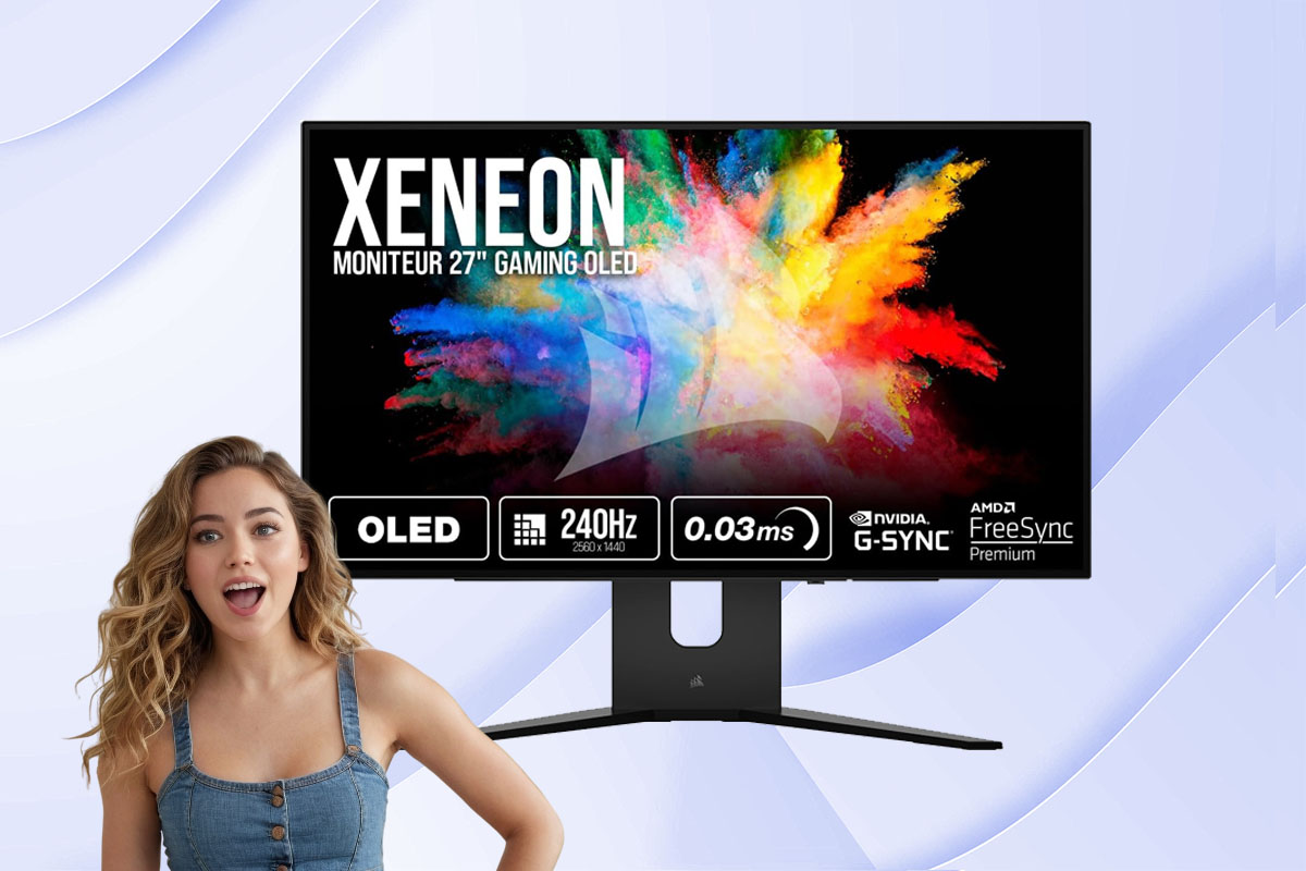 Test & Avis – Corsair XENEON 27QHD240 OLED : écran gamer haut de gamme en promo à -39 % sur Amazon
