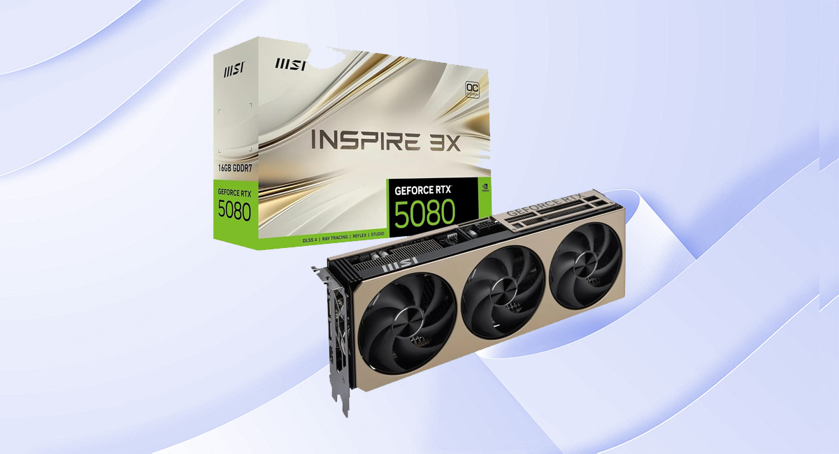 Test & Avis — MSI GeForce RTX 5080 16G Inspire 3X OC