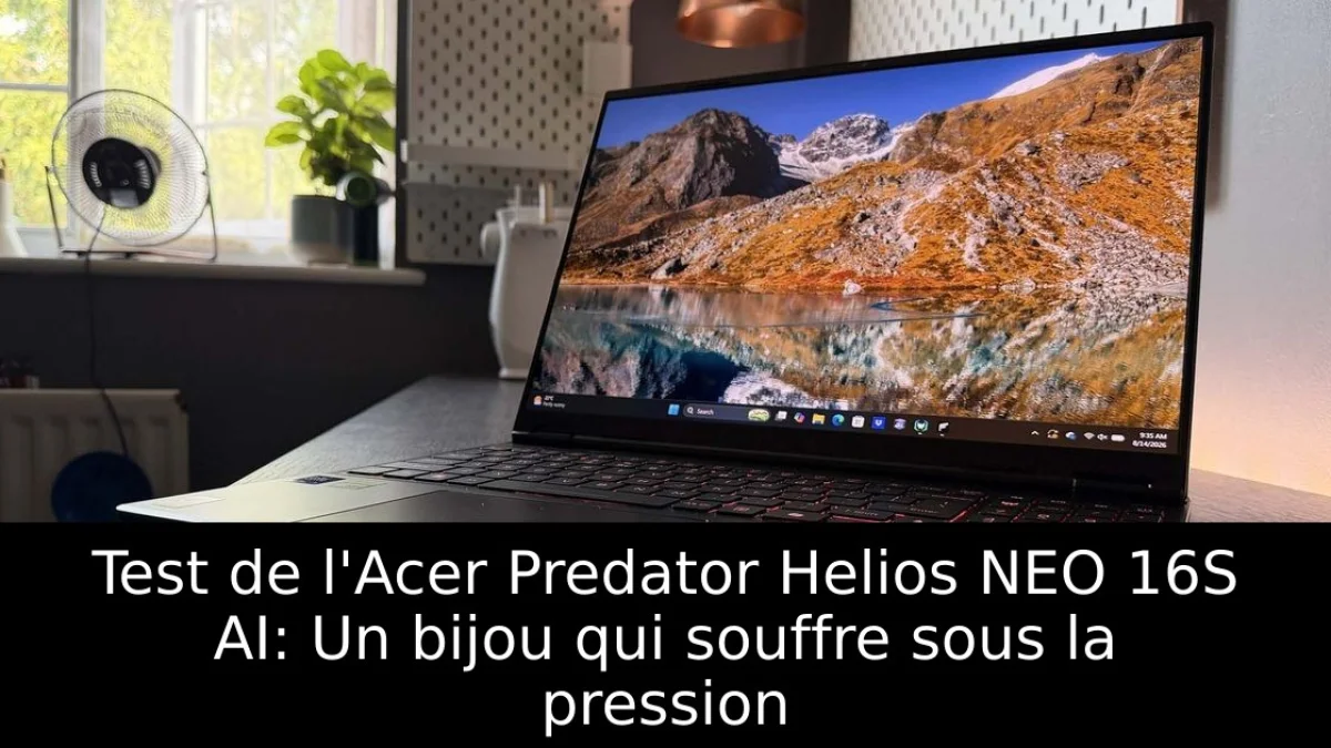 Test de l'Acer Predator Helios NEO 16S AI: Un bijou qui souffre sous la pression