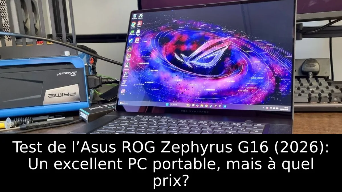 Test de l’Asus ROG Zephyrus G16 (2026): Un excellent PC portable, mais à quel prix?