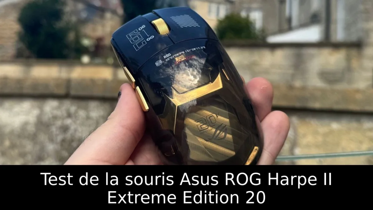 Test de la souris Asus ROG Harpe II Extreme Edition 20