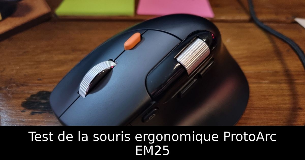 Test de la souris ergonomique ProtoArc EM25