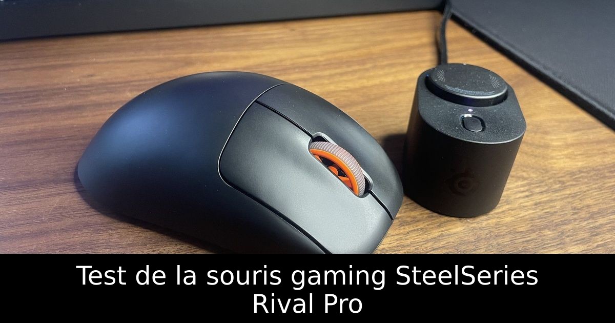 Test de la souris gaming SteelSeries Rival Pro